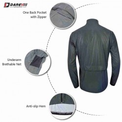 RAINCOAT BLACK CAMOUFLAGE JACKET WITH POCKET