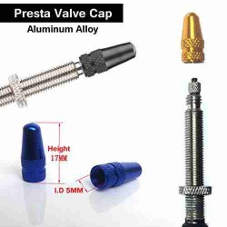 2X BICYCLE ALLOY PRESTA VALVE CAP STVC